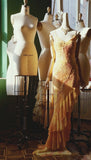 Vintage Spaghetti Strap Sheath Chiffon Beaded Long Yellow Evening Dress Sweet 16 Dress HZ1121